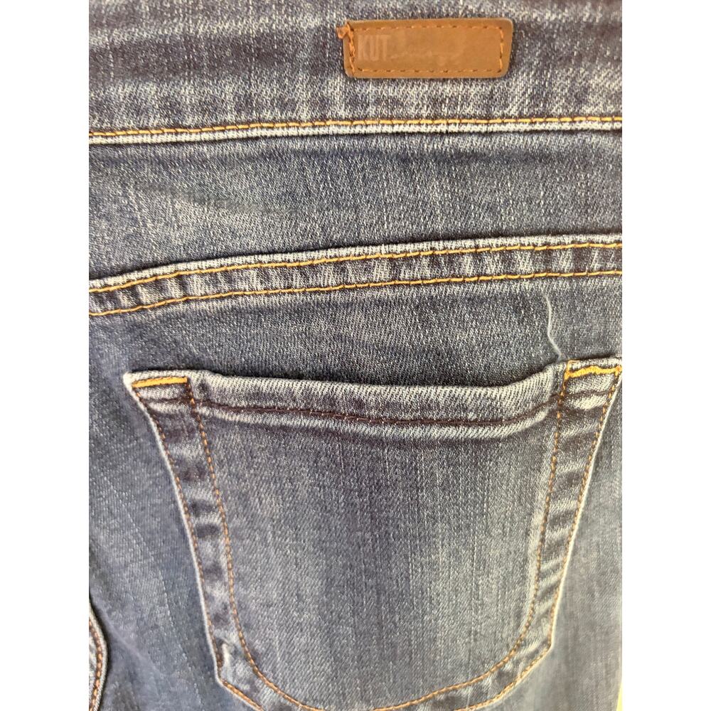 Kut From The Kloth Diana Skinny Jeans Size 6 Dark Wash Distressed Stretch - Picture 12 of 12